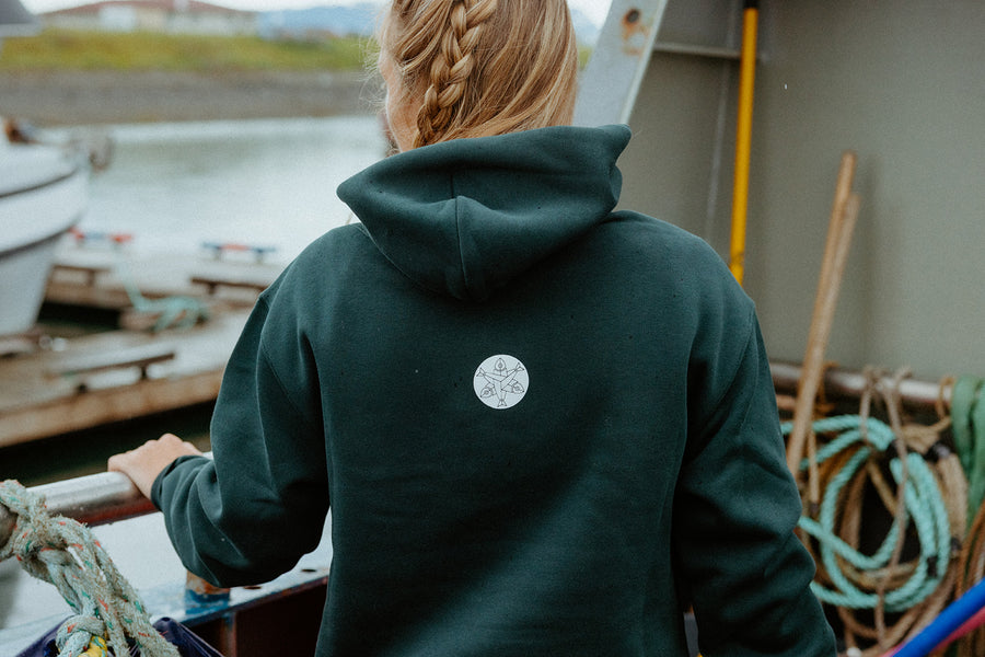 Wild & Free Pullover Hoodie - Evergreen – Salmon Sisters