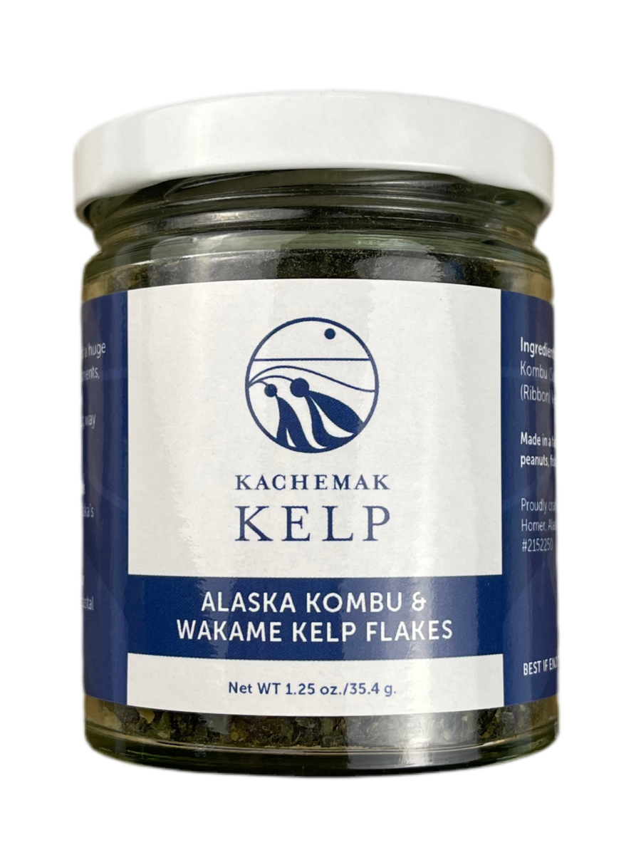 Kachemak Kelp Alaska Kombu & Wakame Kelp Flakes