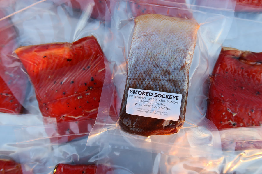 Wild Alaska Smoked Sockeye Salmon Box: 10 LB