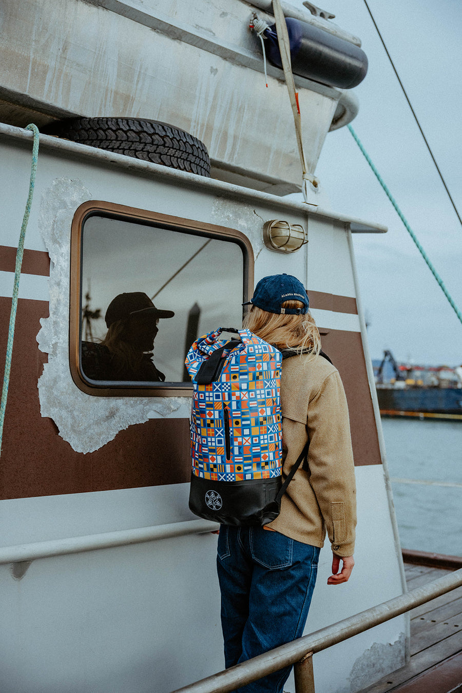 Nautical Flags Dry Bag Backpack