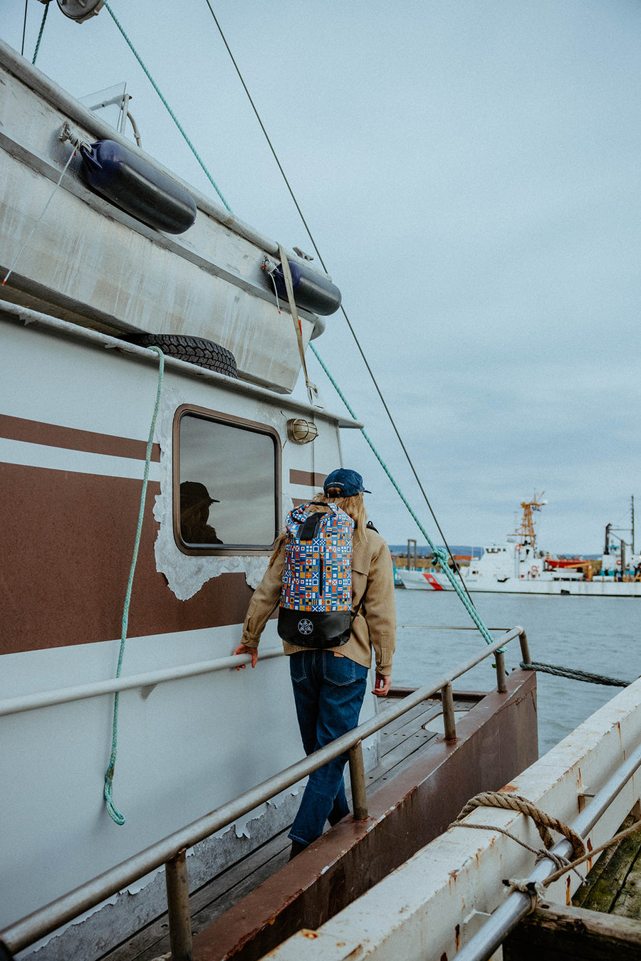 Nautical Flags Dry Bag Backpack