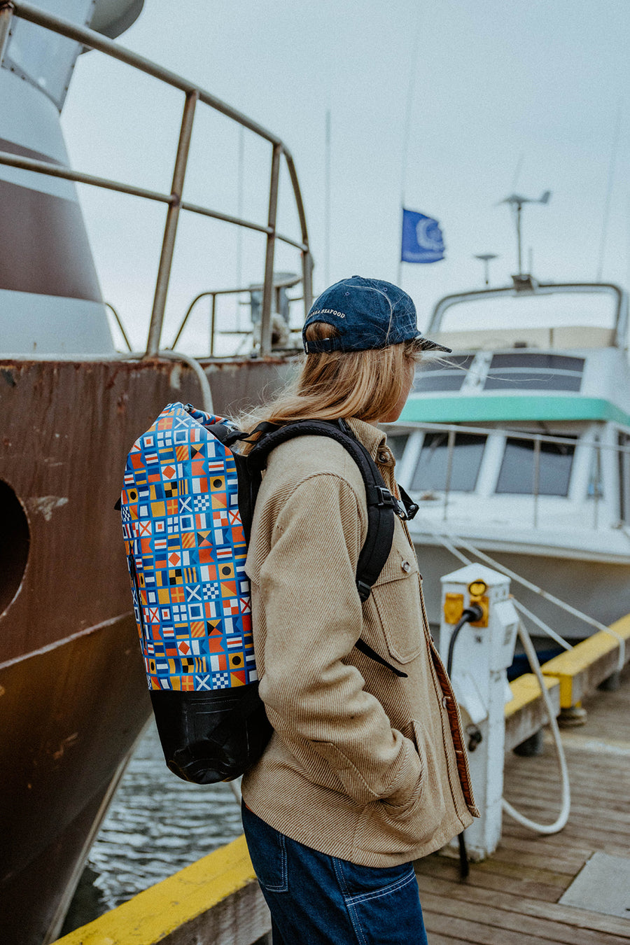 Nautical Flags Dry Bag Backpack