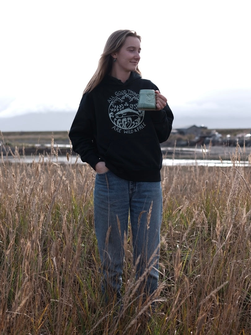 Wild & Free Pullover Hoodie - Evergreen