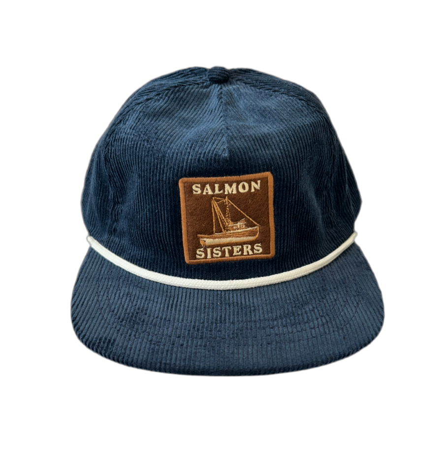 Corduroy Boat Cap - Blue