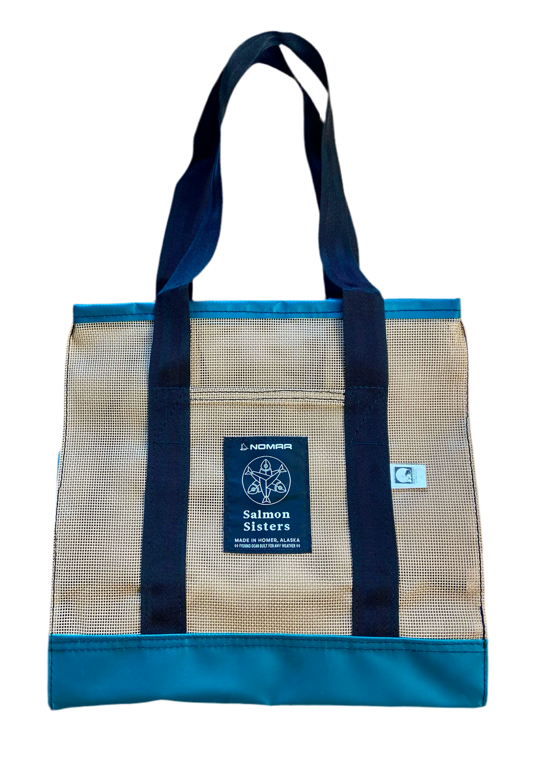 Nomar Brailer Bag Tote - Forest Green (Beige Mesh) – Salmon Sisters