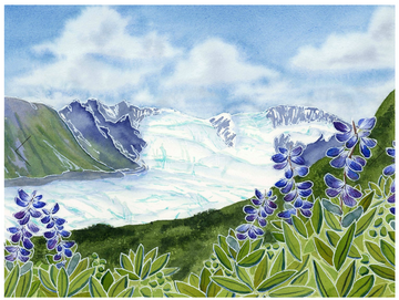 Jill Richie - Lap of Lupine Print