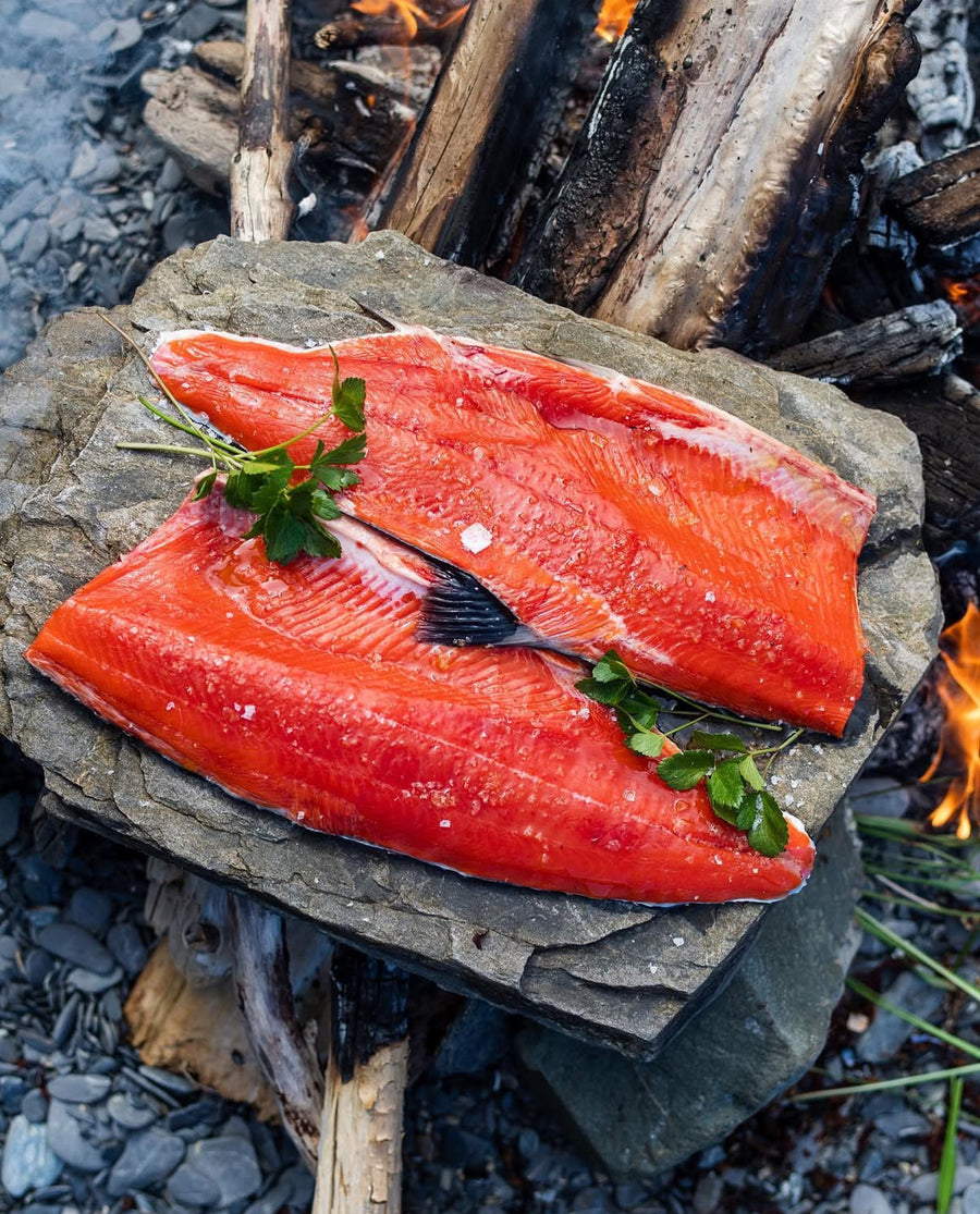 Wild Alaska Sockeye Salmon Fillet Box: 10 LB