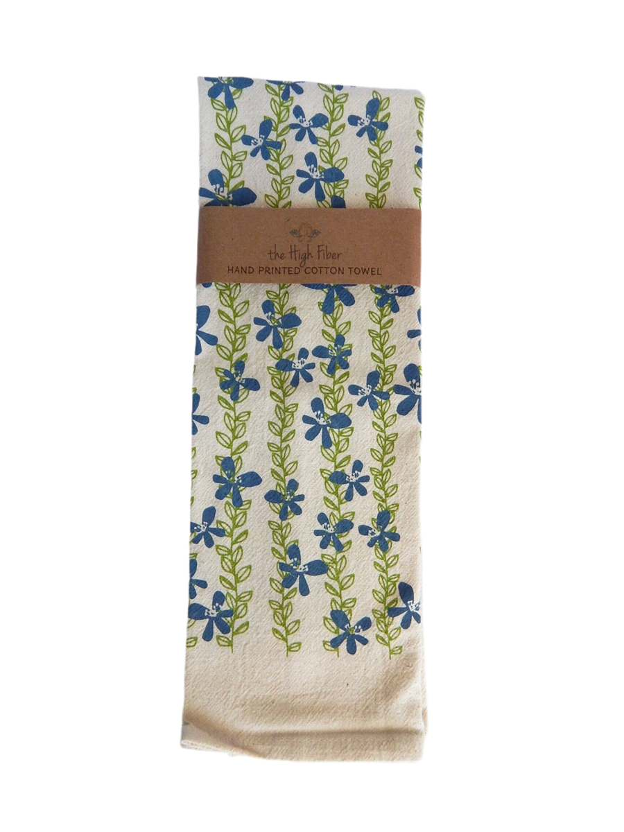 High Fiber - Floral Vine Tea Towel