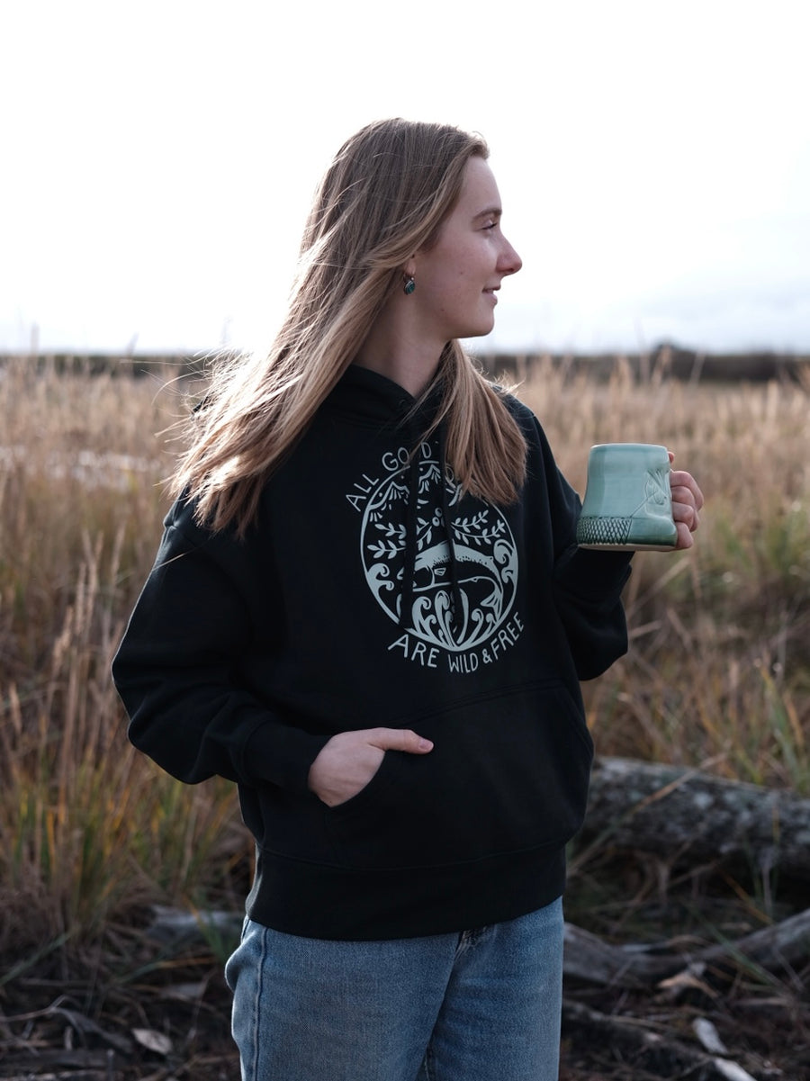 Wild & Free Pullover Hoodie - Evergreen