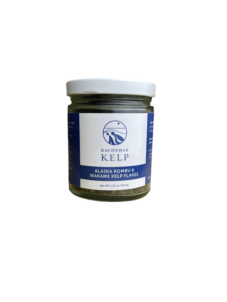 Kachemak Kelp Alaska Kombu & Wakame Kelp Flakes