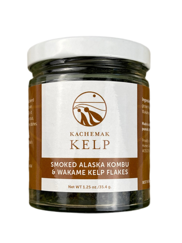 Kachemak Kelp Smoked Alaskan Kombu & Wakame Kelp Flakes