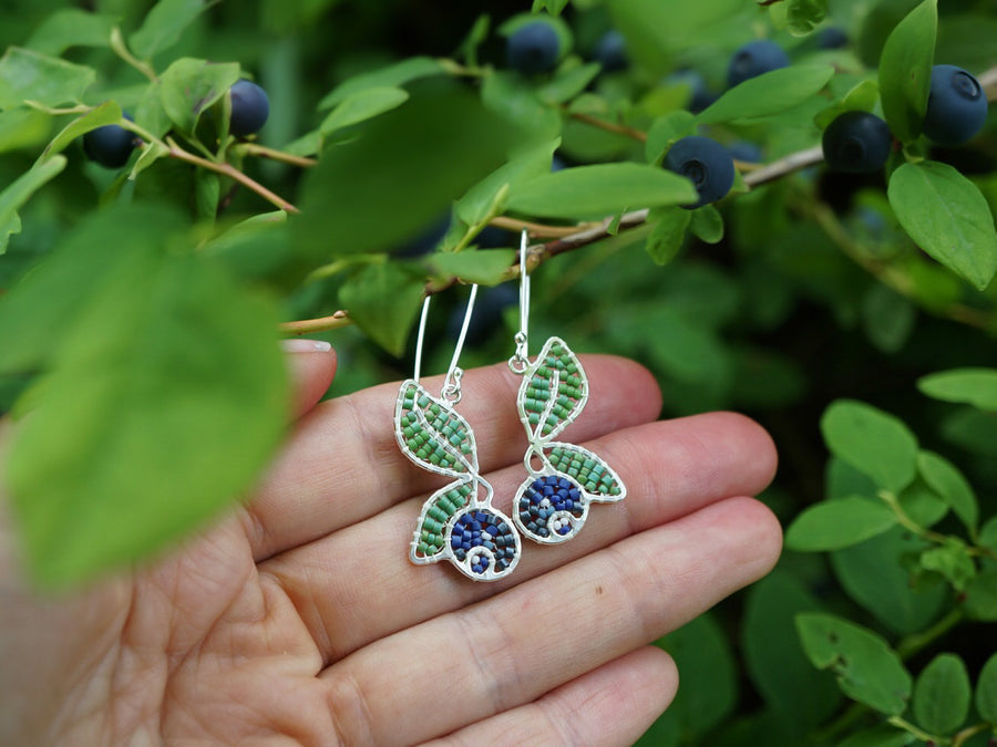 Stray Goose - High Bush Blueberry Earrings