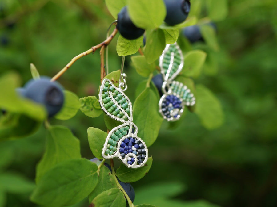 Stray Goose - High Bush Blueberry Earrings