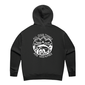 Women's Wild & Free Zip Hoodie - Faded Black