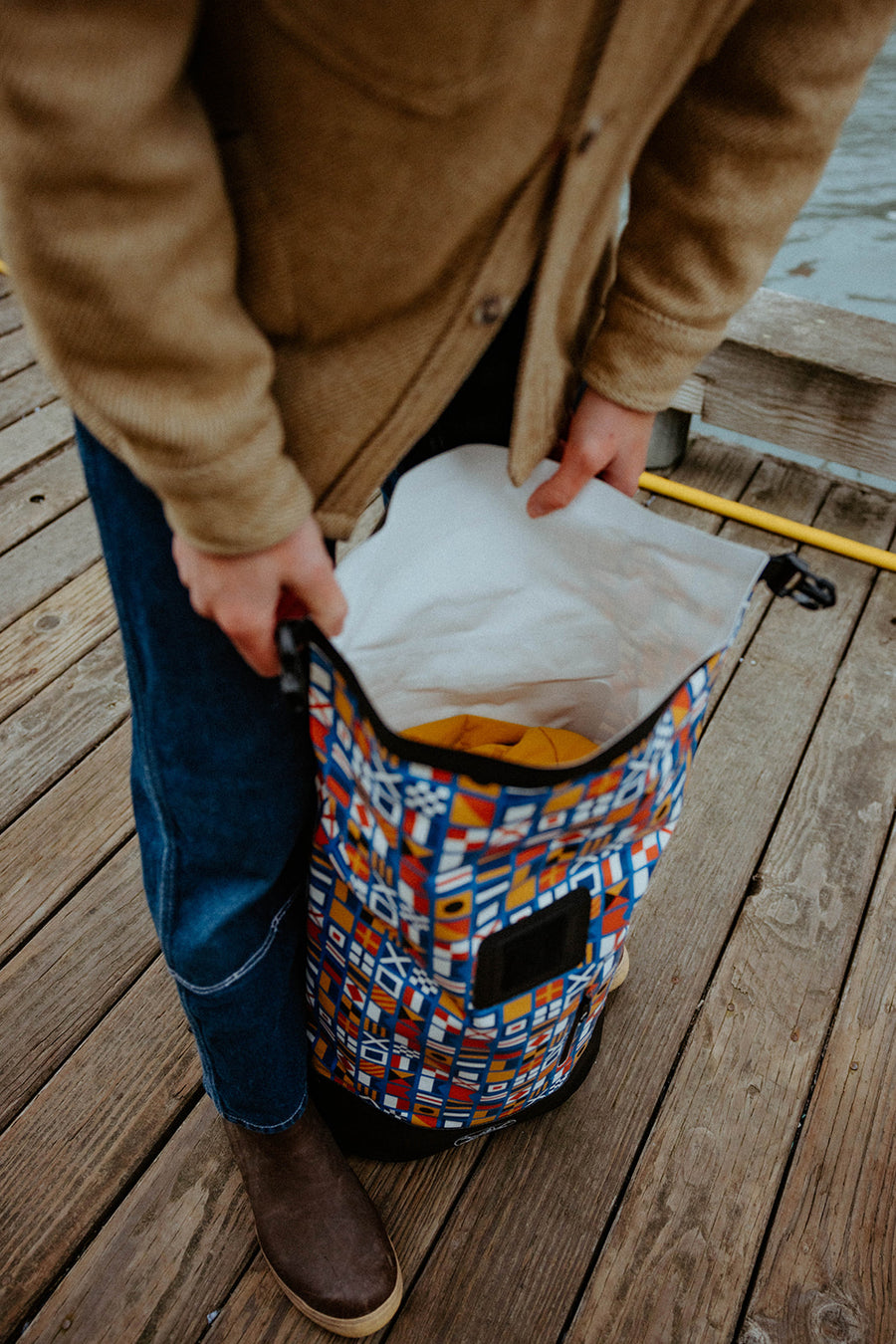 Nautical Flags Dry Bag Backpack