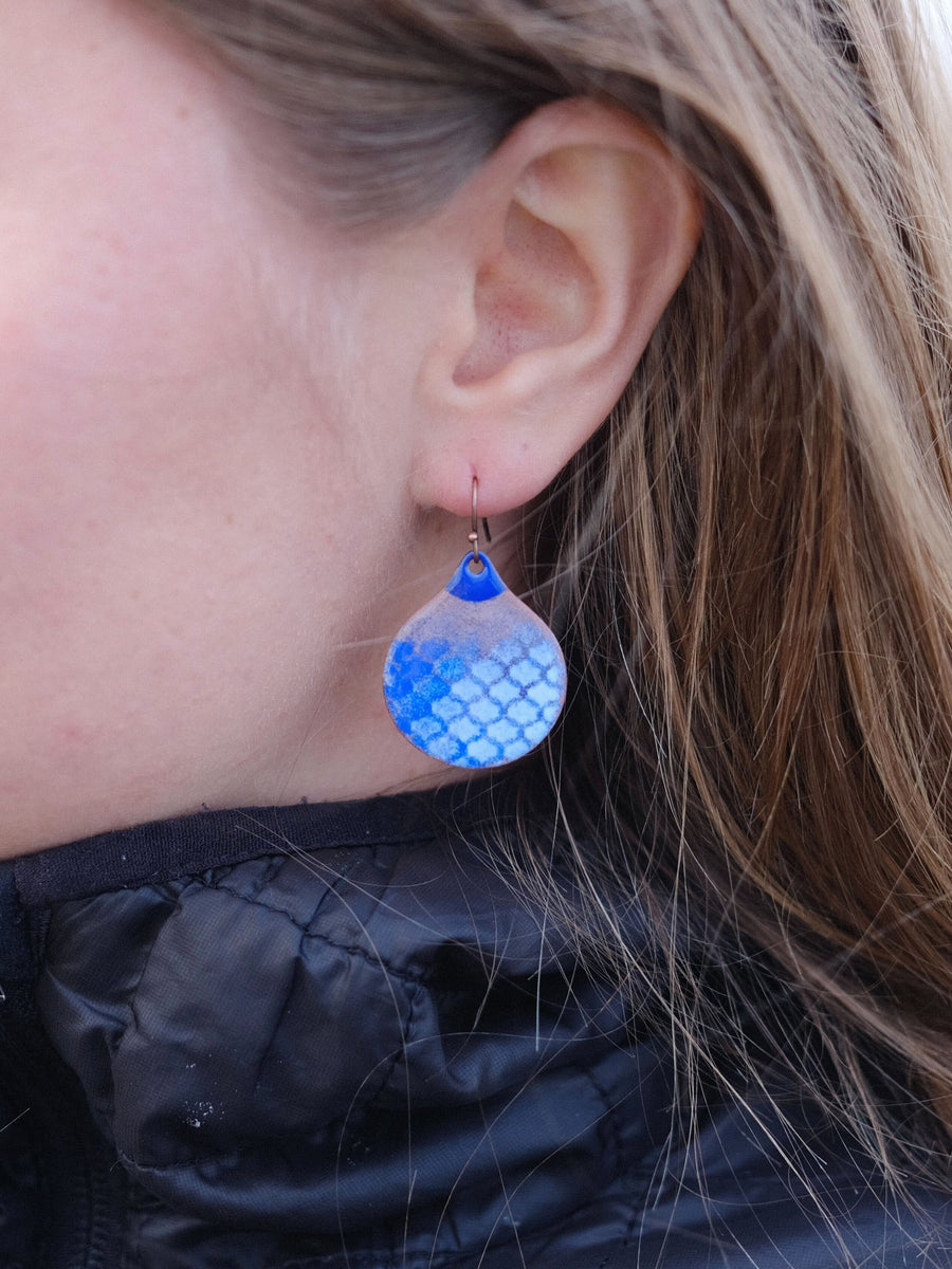 Rosie Finn - Fish Scale Buoy Earrings