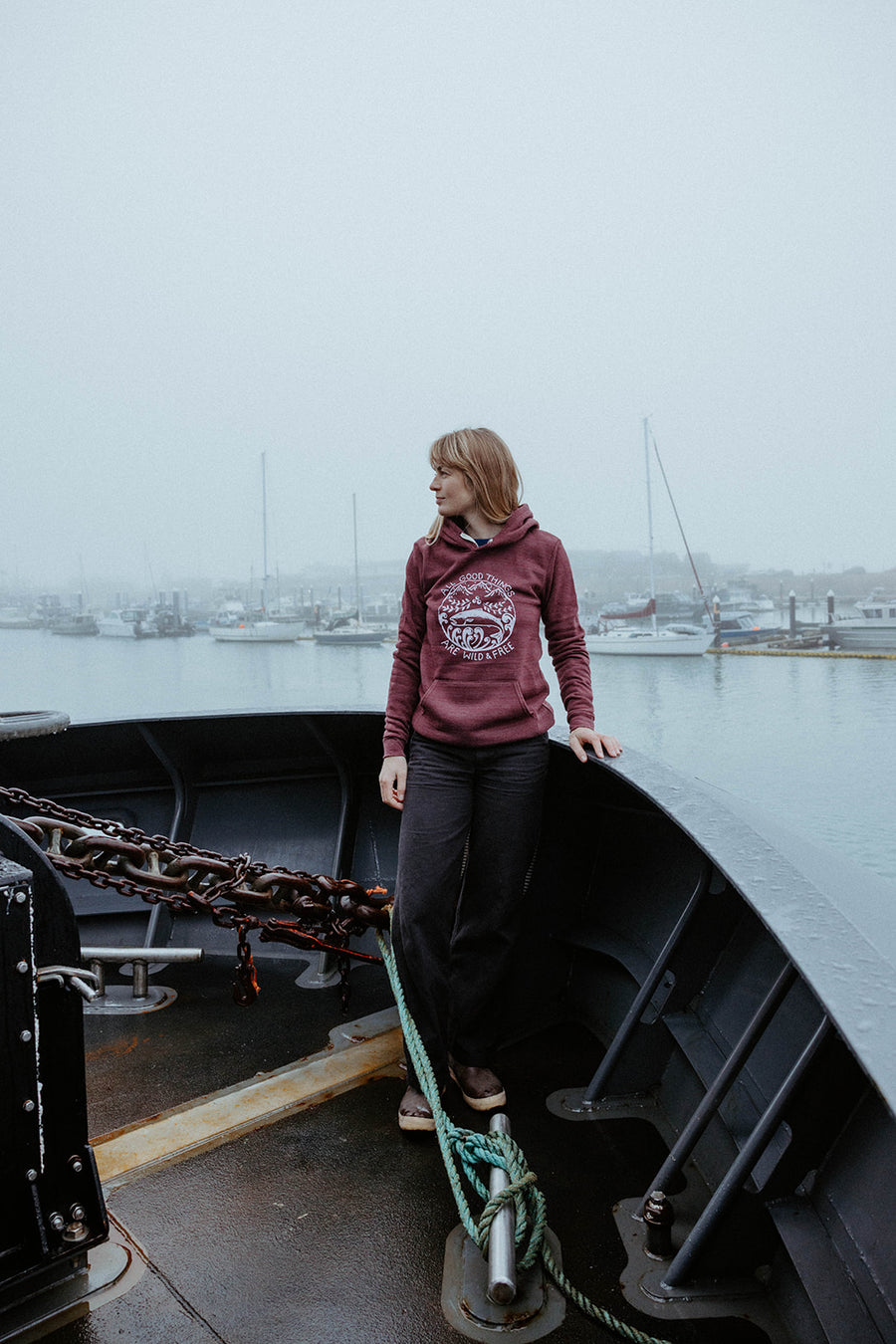 Wild & Free Pullover Hoodie - Berry