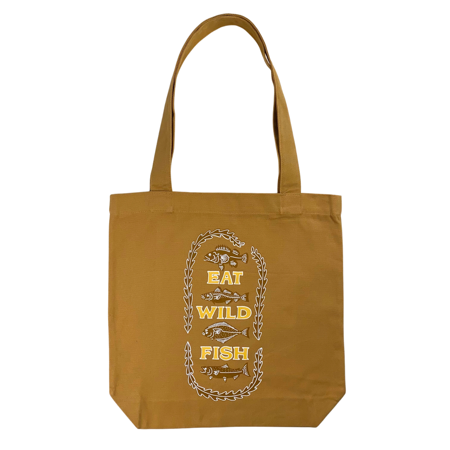 Eat Wild Fish Tote Bag