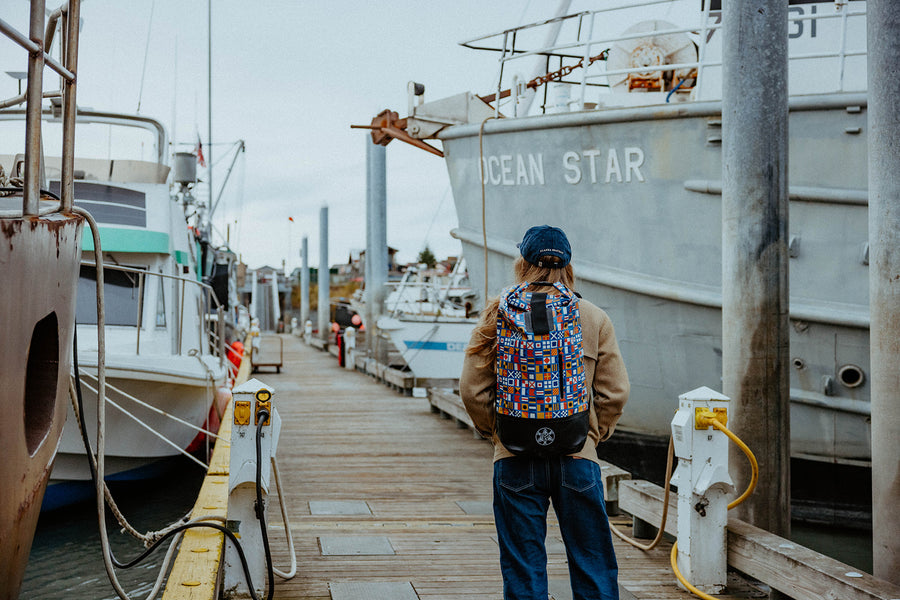 Nautical Flags Dry Bag Backpack