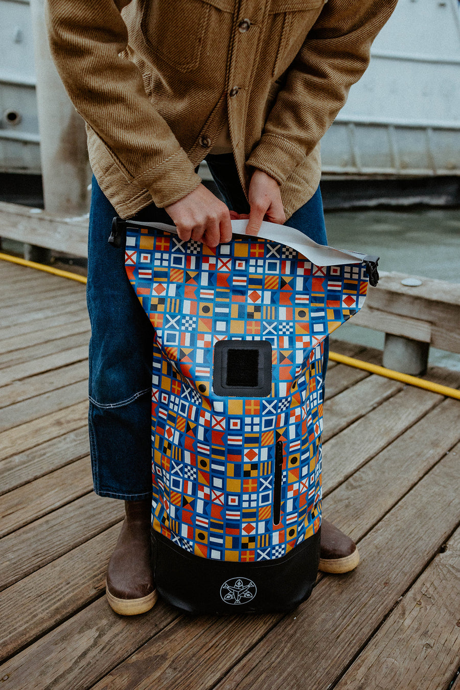 Nautical Flags Dry Bag Backpack