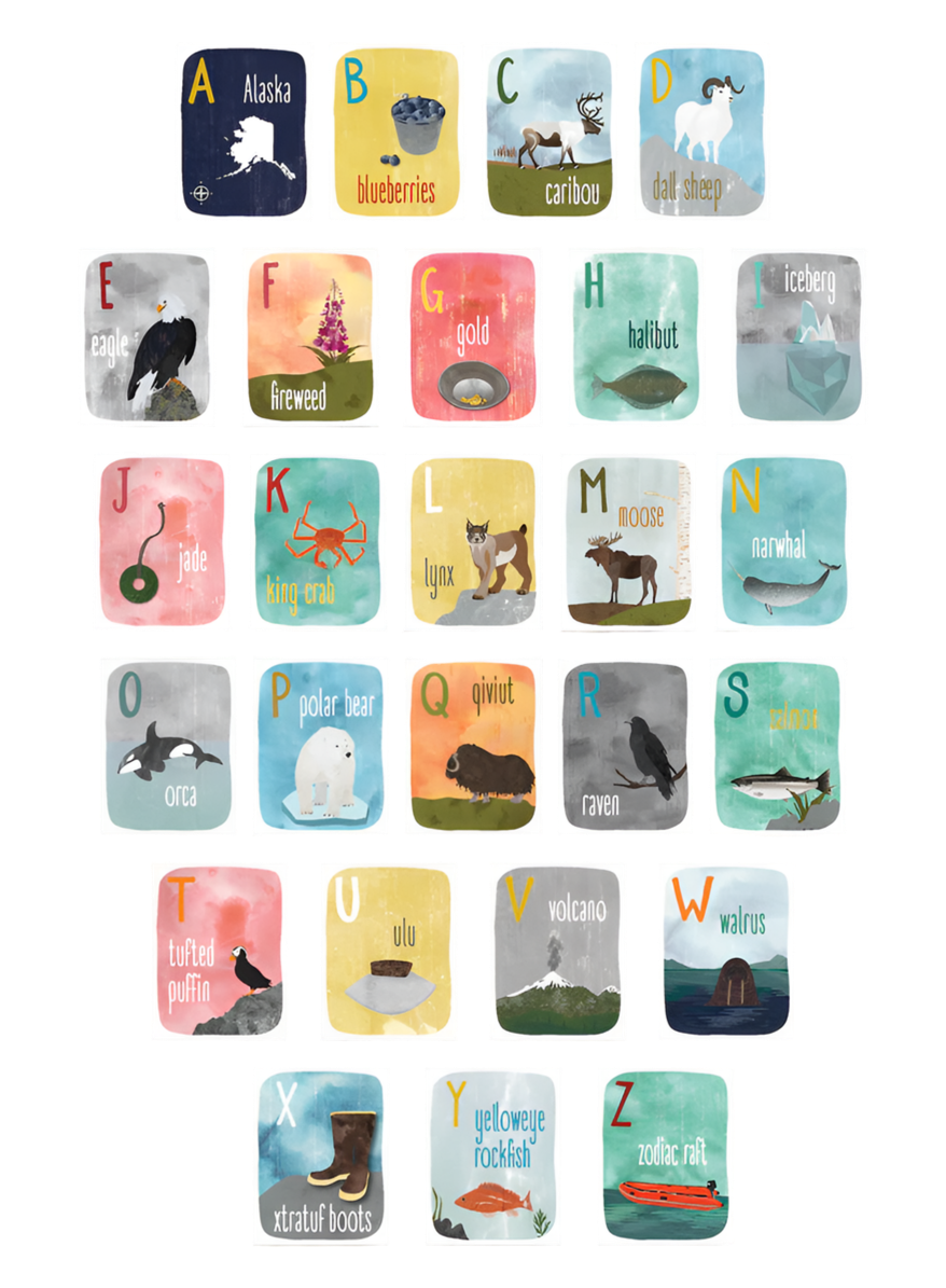 A to Z Alaska Alphabet Cards