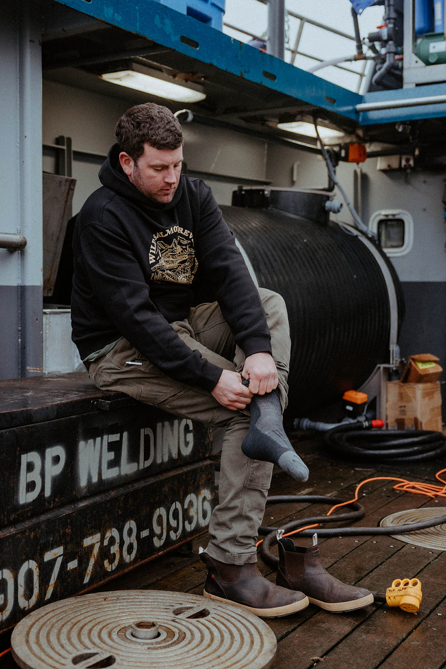 Wild Salmon Forever Hoodie - Black