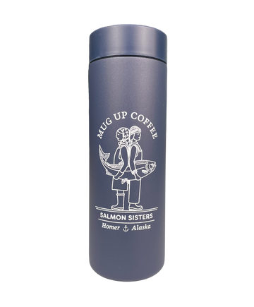 Mug Up Coffee Shop Travel Tumbler - 16 oz - Navy