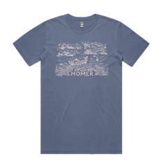 Homer Men's Tee - Faded Blue