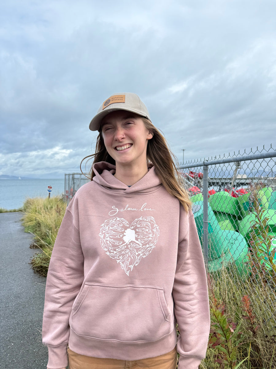 Salmon Love Pullover Hoodie