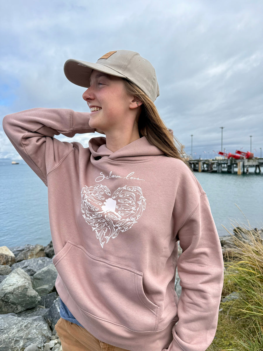 Salmon Love Pullover Hoodie