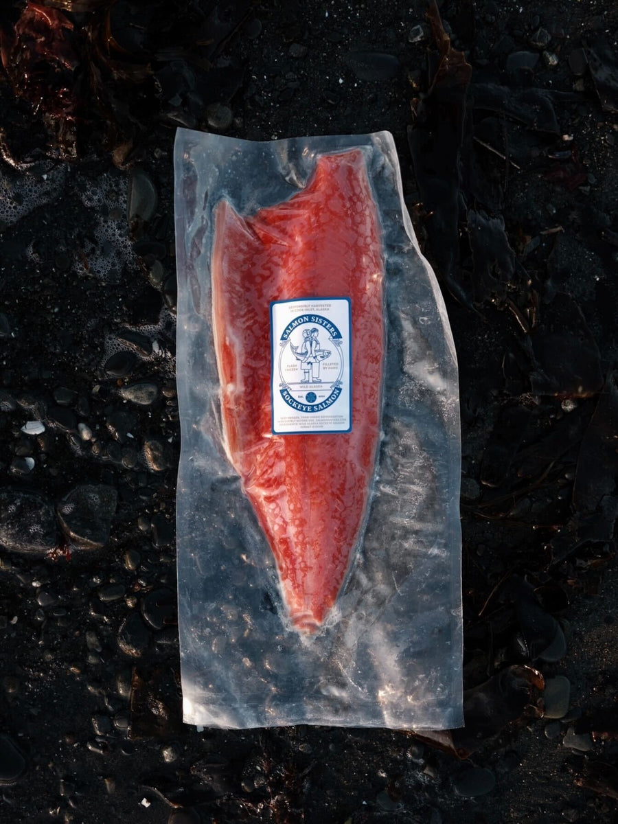 Wild Alaska Sockeye Salmon Fillet Box: 10 LB