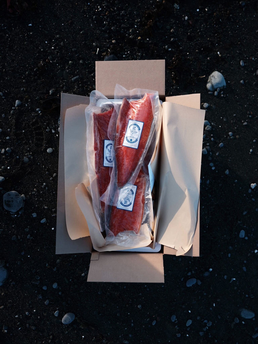 Wild Alaska Sockeye Salmon Fillet Box: 10 LB