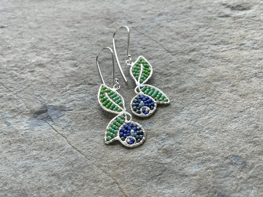 Stray Goose - High Bush Blueberry Earrings