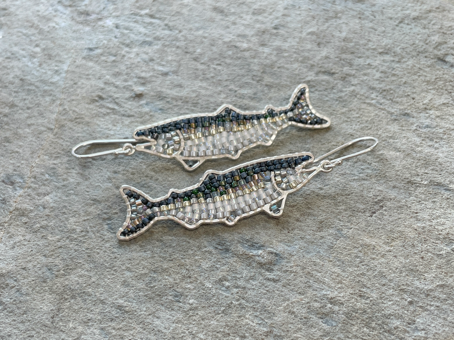 Stray Goose Studio - King Salmon Earrings