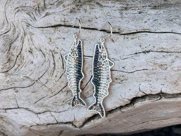 Stray Goose Studio - King Salmon Earrings