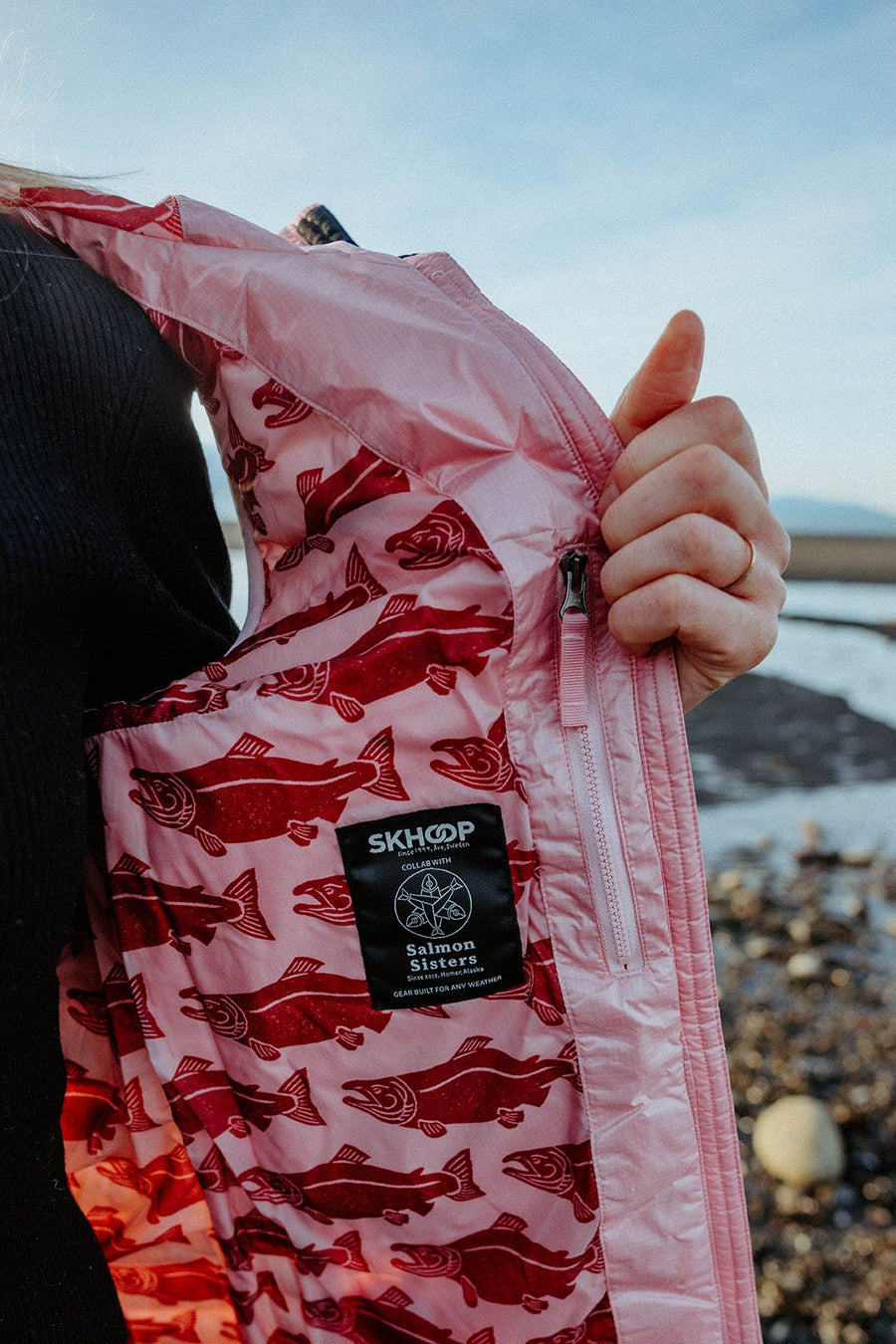 SKHOOP x Salmon Sisters - Sockeye Vest (Wild Pink)