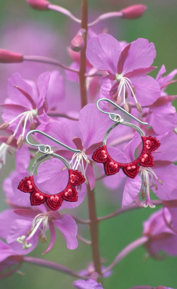 Woven in the Waves - Floral Hoops