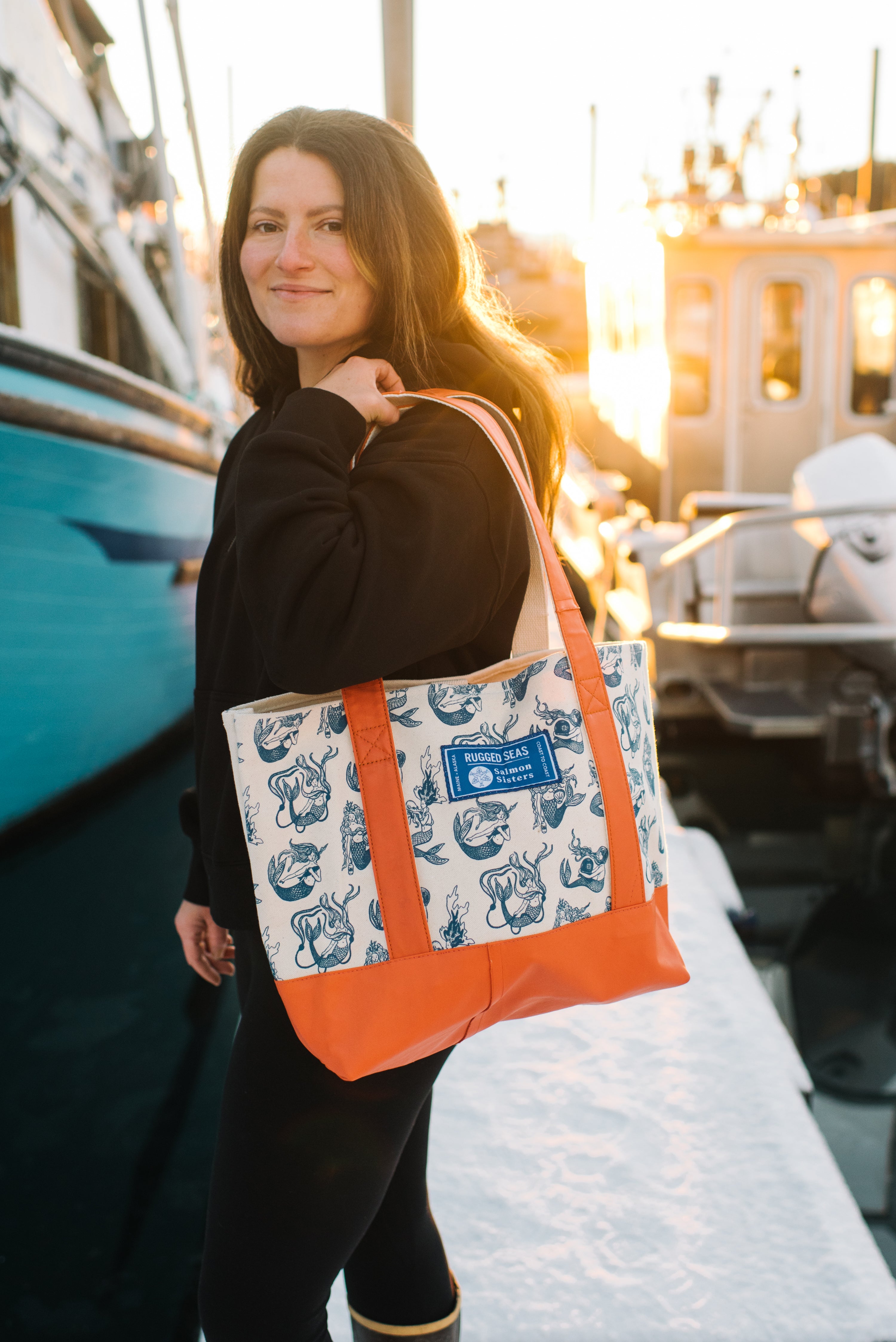Rugged Seas x Salmon Sisters Tote Bag