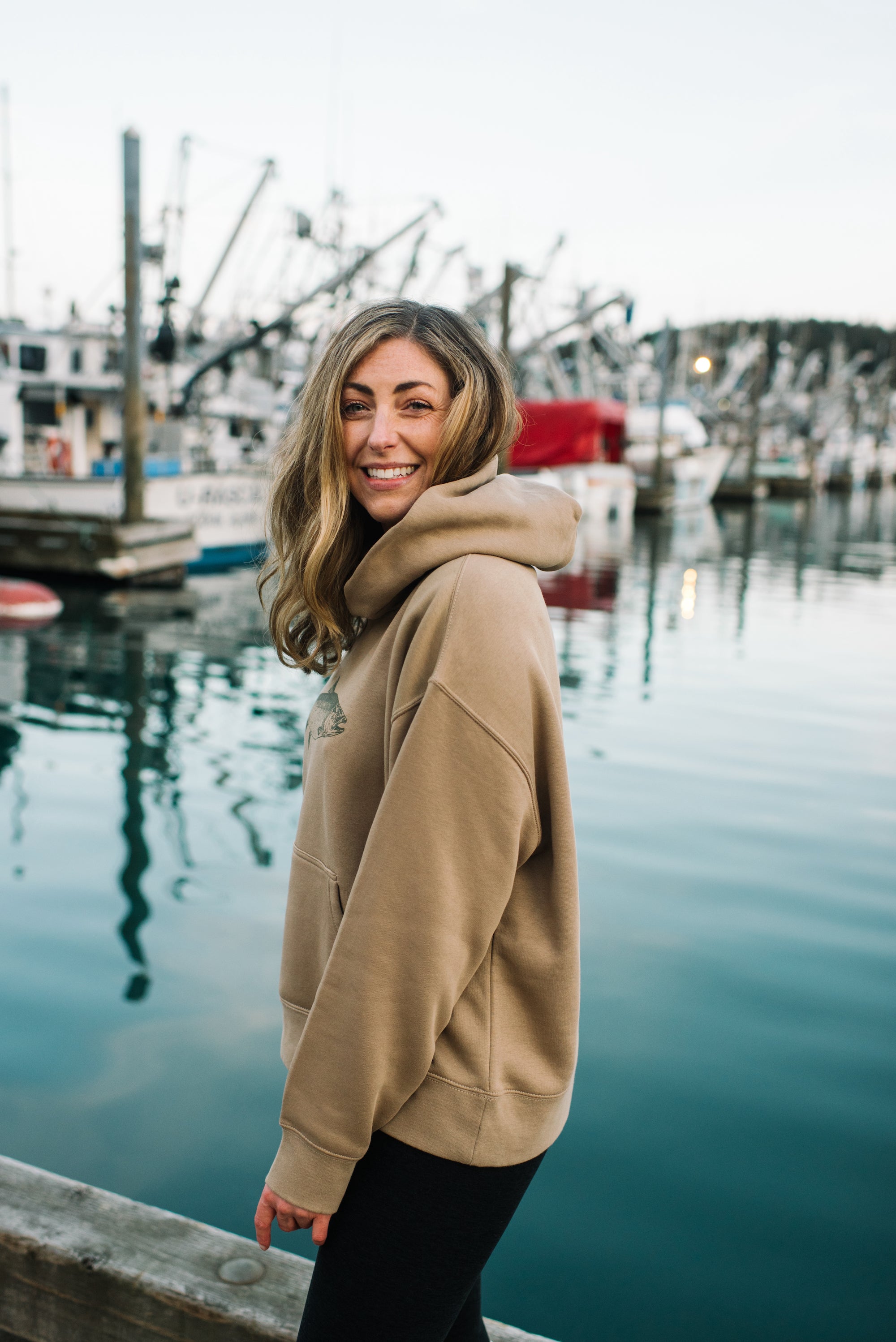 Harvest Salmon Hoodie Salmon Sisters