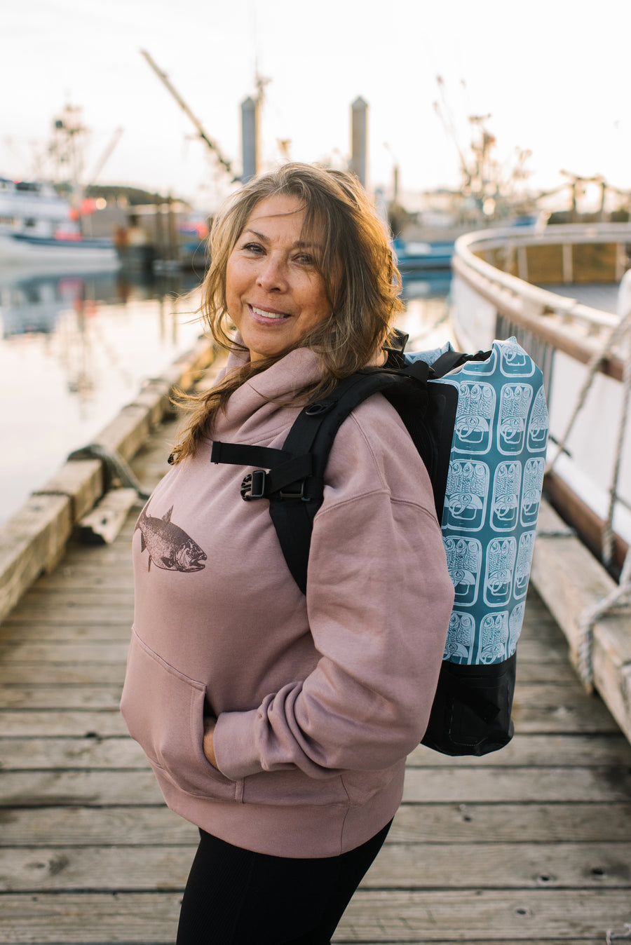 Tinned Fish Dry Bag Backpack – Salmon Sisters