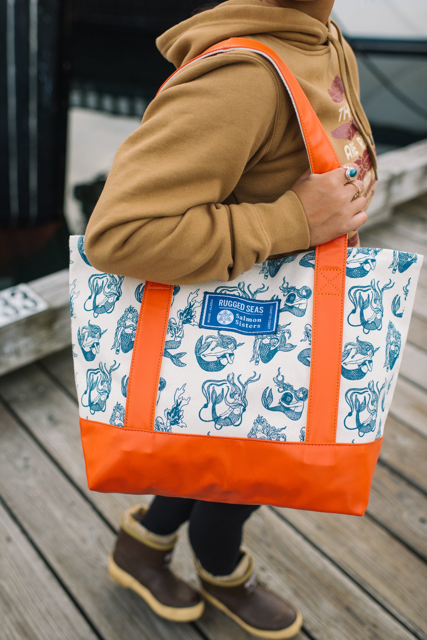 Rugged Seas x Salmon Sisters Tote Bag