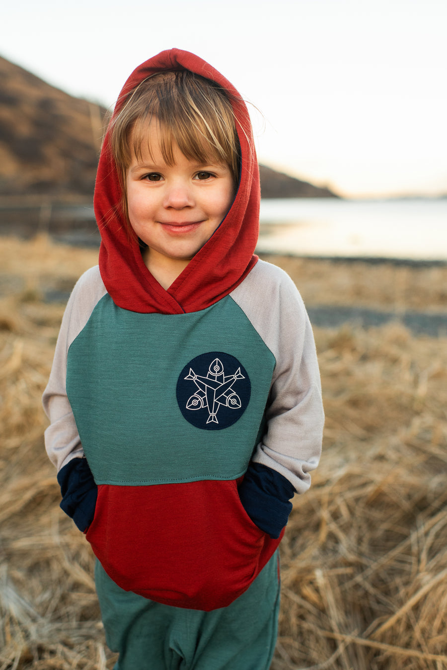 Salmon Sisters x Wildhaven Wools - Kids Hoodie