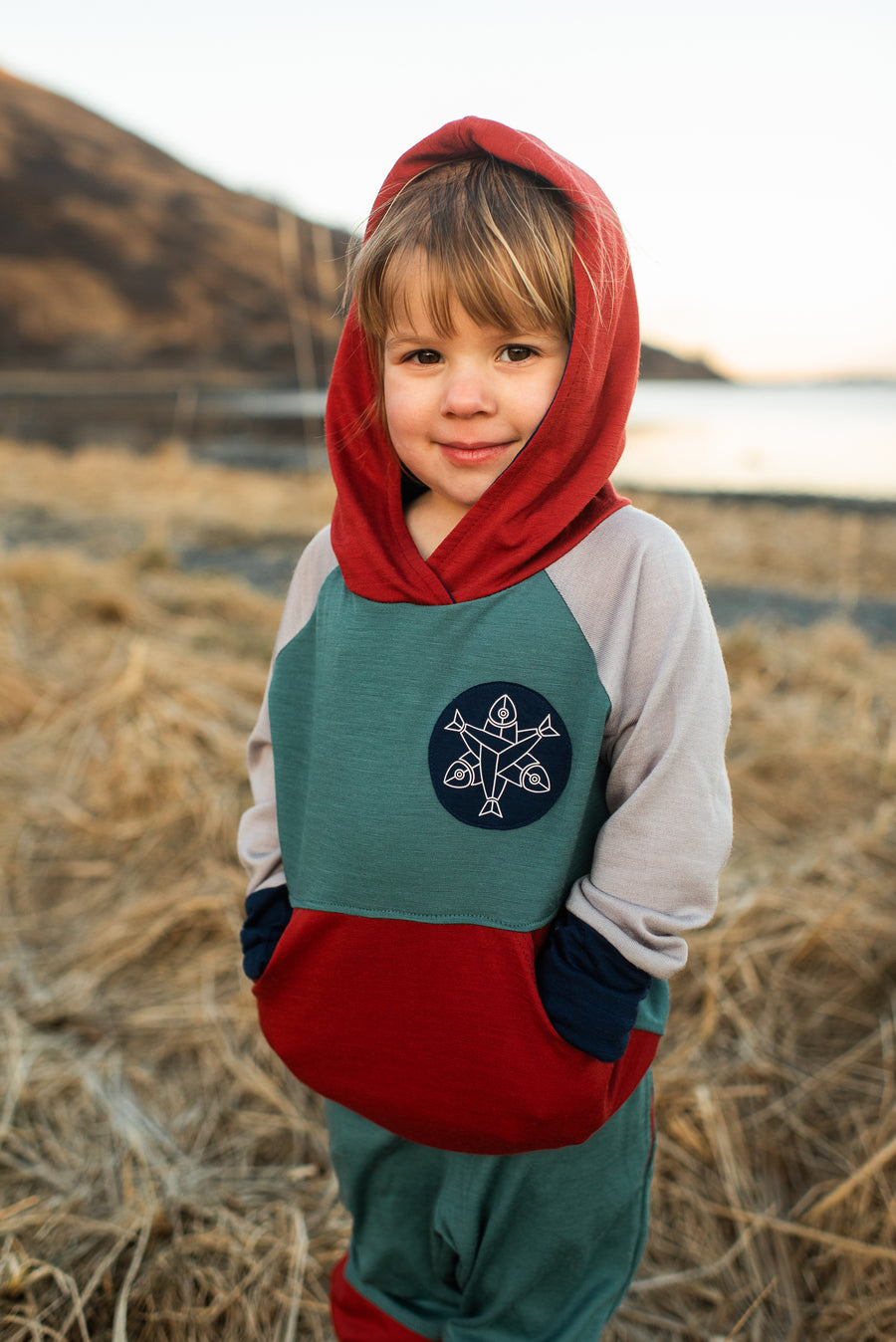 Salmon Sisters x Wildhaven Wools - Kids Hoodie