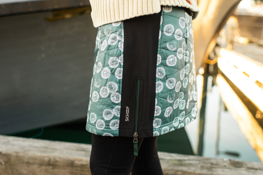 SKHOOP x Salmon Sisters - Limpet Kari Skirt (Pine Green)