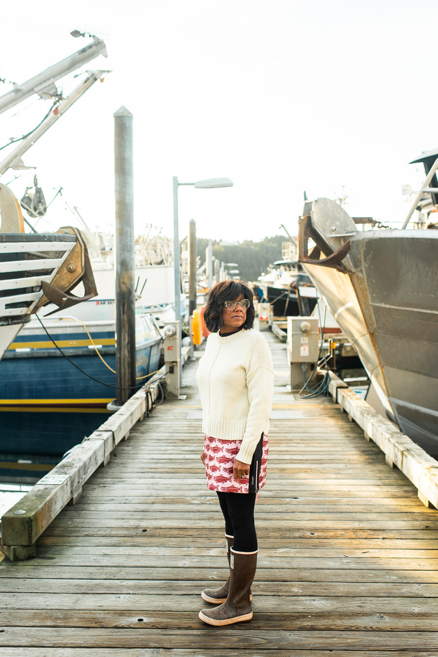 SKHOOP x Salmon Sisters - Sockeye Kari Skirt (Wild Pink)