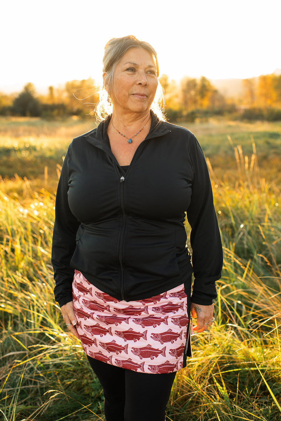 SKHOOP x Salmon Sisters - Sockeye Kari Skirt (Wild Pink)