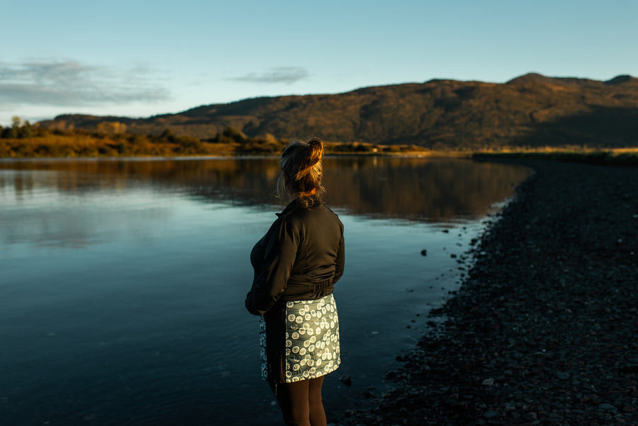 SKHOOP x Salmon Sisters - Limpet Kari Skirt (Pine Green)