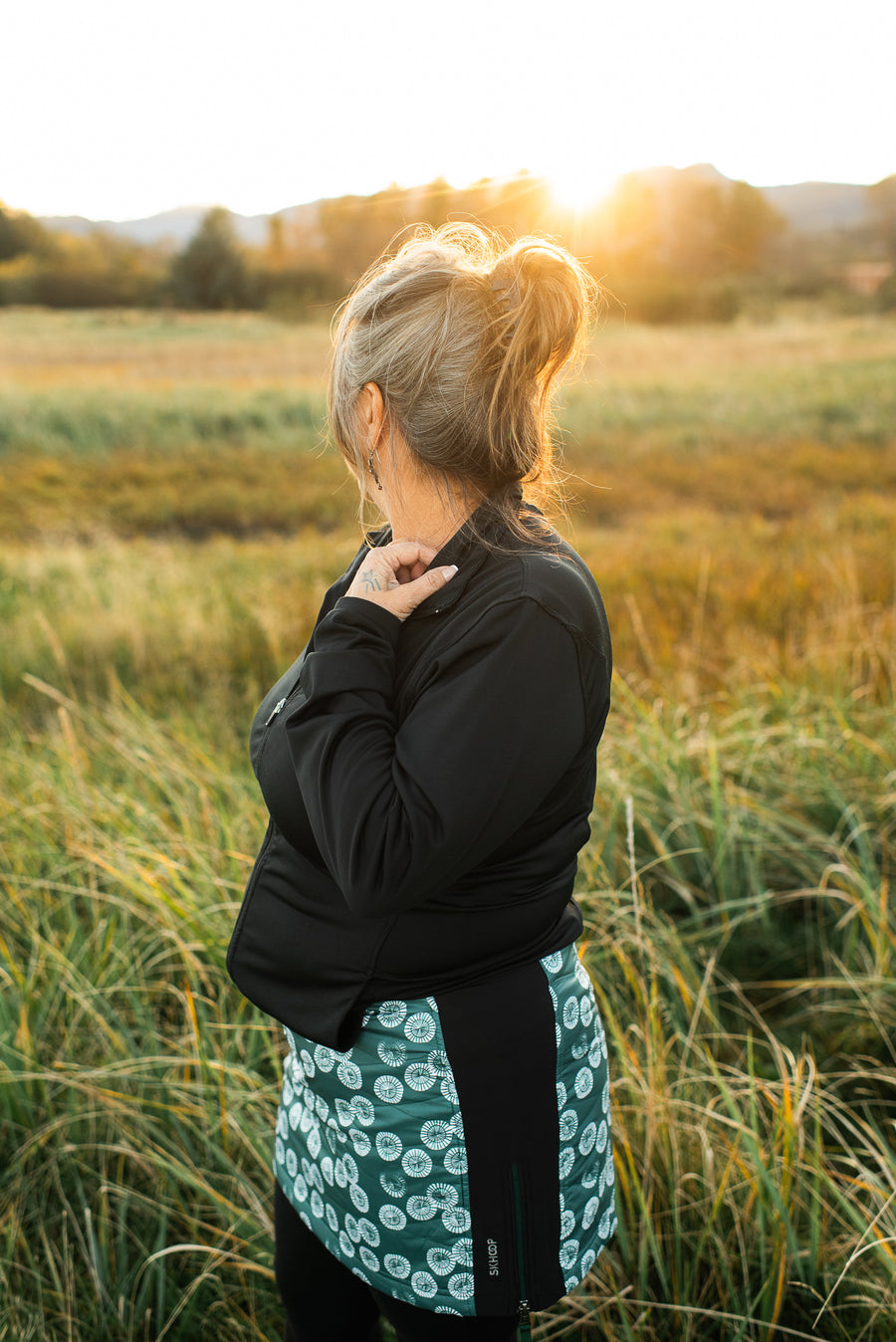 SKHOOP x Salmon Sisters - Limpet Kari Skirt (Pine Green)