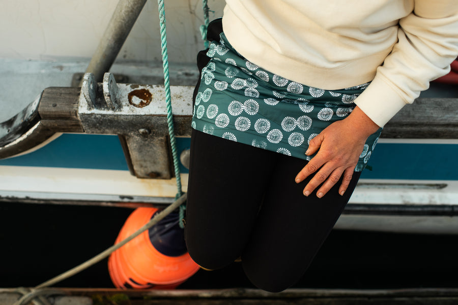 SKHOOP x Salmon Sisters - Limpet Kari Skirt (Pine Green)