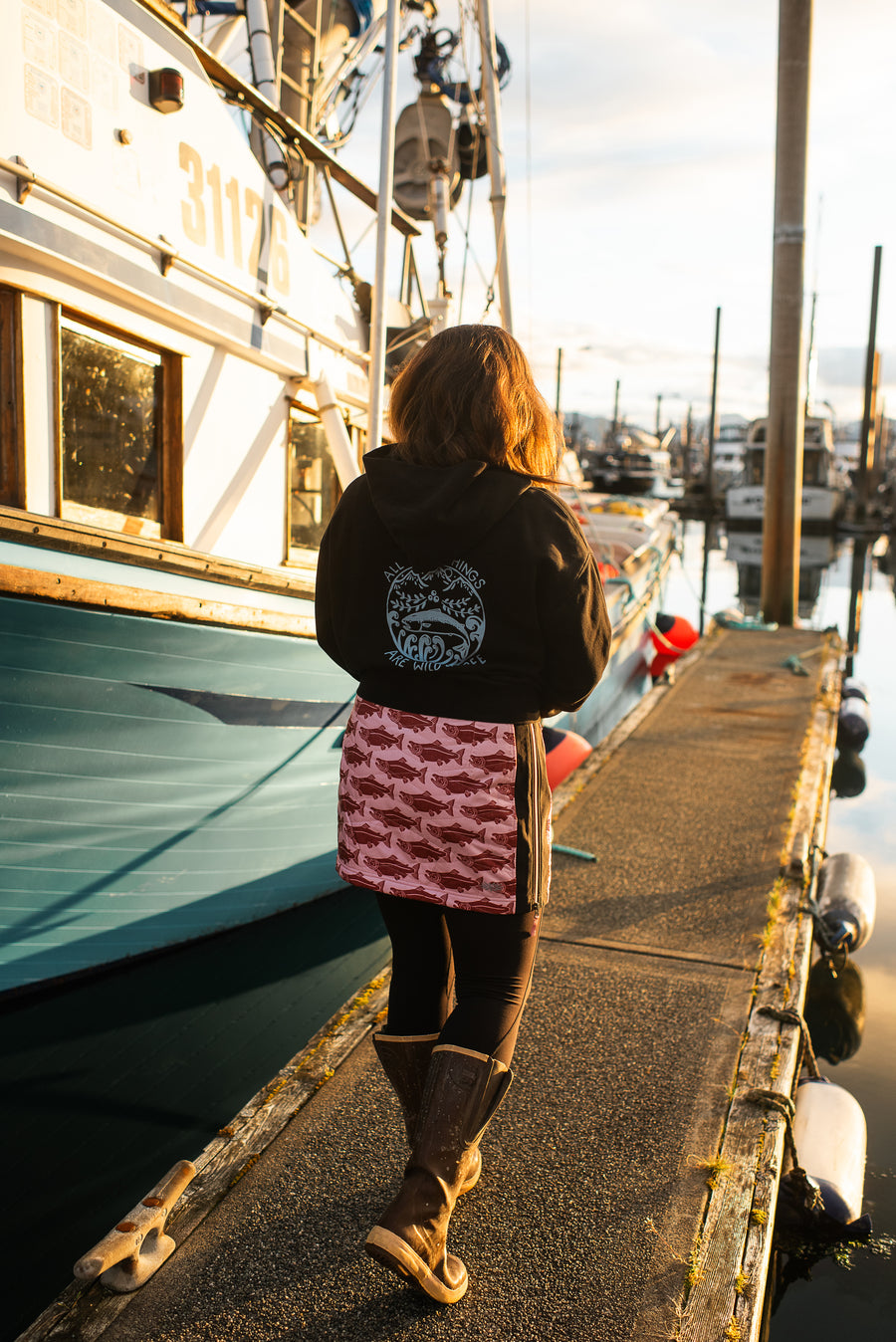 SKHOOP x Salmon Sisters - Sockeye Kari Skirt (Wild Pink)